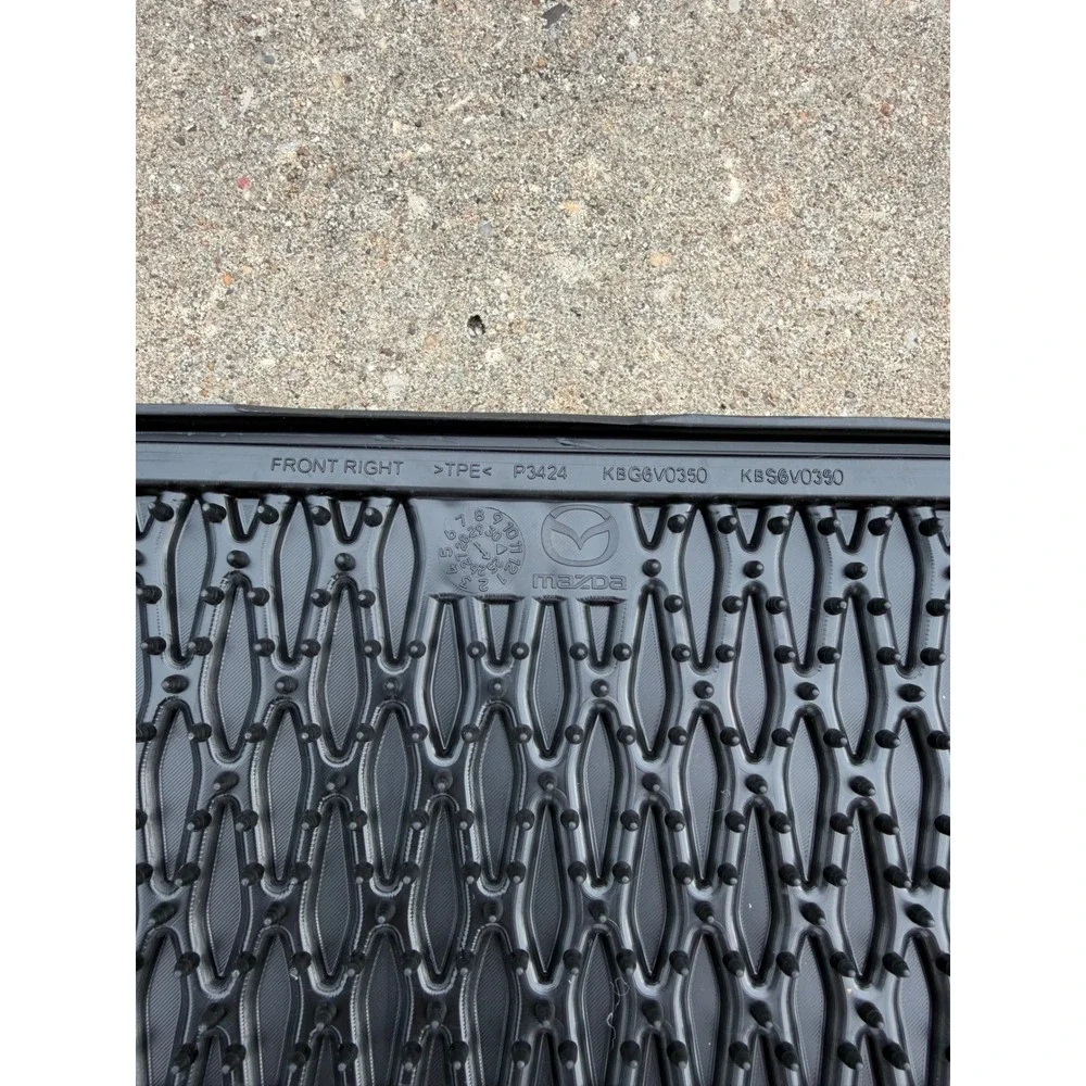 Mazda CX-5 All Weather Floor Mats Genuine OEM Black Rubber KBG6V0350 KBS6V0350